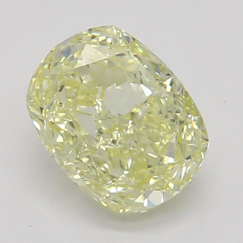 0.71 Ct. Fancy Light Yellow Cushion Diamond