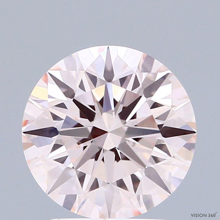 2.54 Ct. Fancy Light  Pink Round Lab Grown Diamond