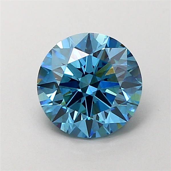 1.31 Ct. Fancy Vivid  Blue Round Lab Grown Diamond