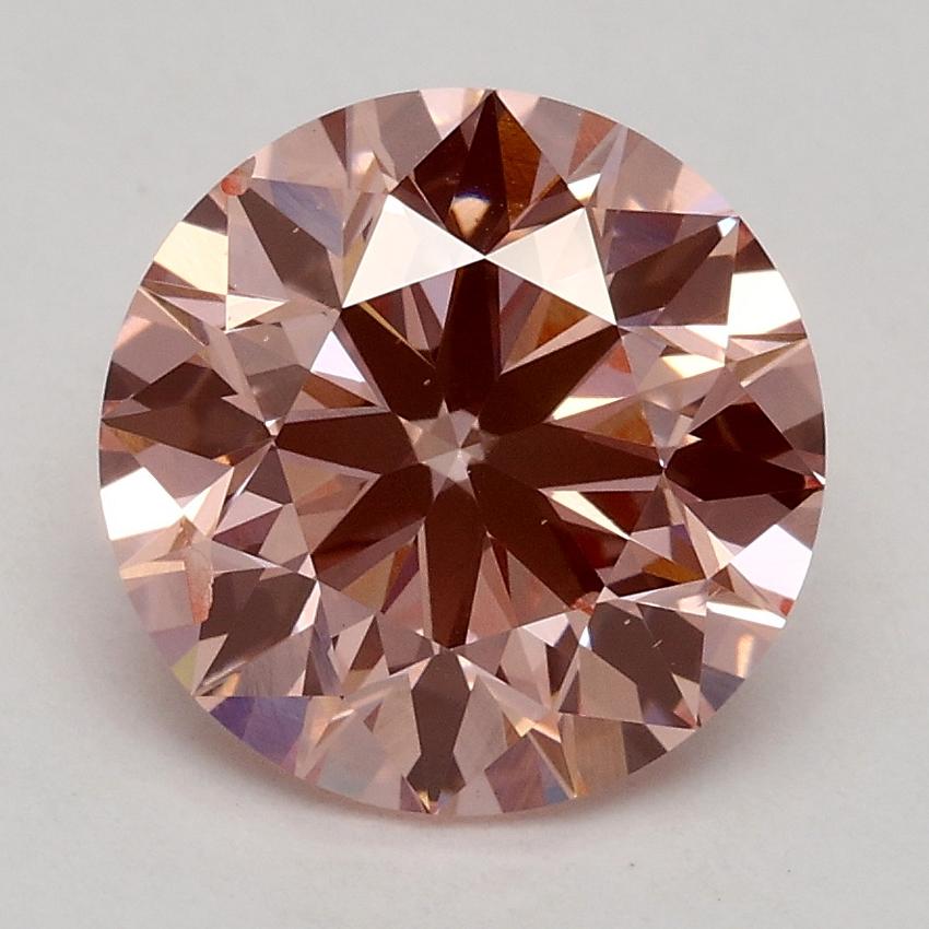 2.20 Ct. Fancy Intense Pink Round Lab Grown Diamond