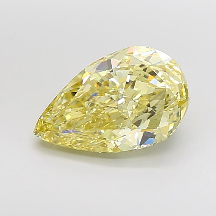 5.06 Ct. Fancy Yellow Pear Lab Grown Diamond
