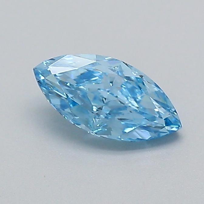 0.52 Ct. Fancy Vivid  Blue Marquise Lab Grown Diamond