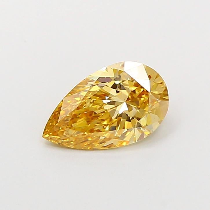 1.08 Ct. Fancy Intense Brownish Yellow Pear Lab Grown Diamond