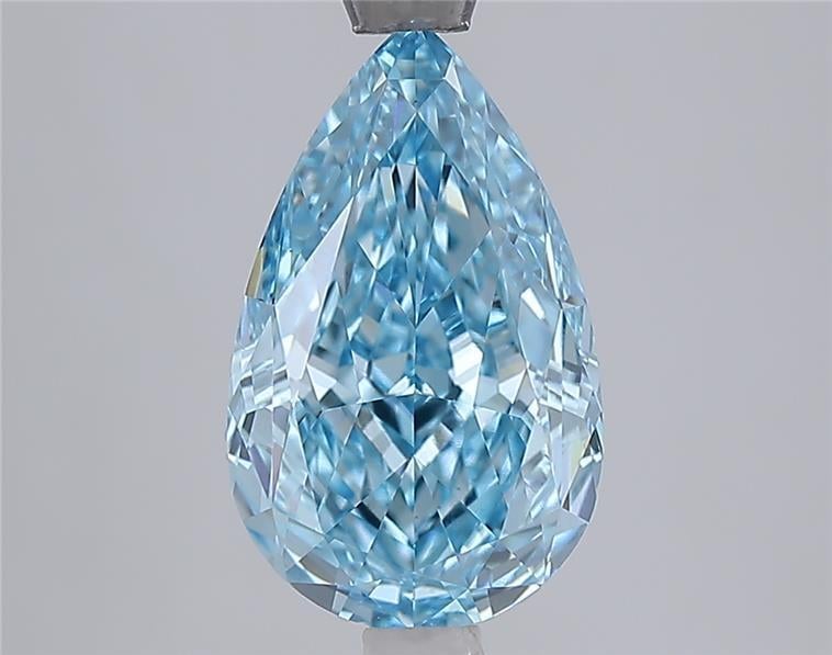 2.79 Ct. Fancy Vivid Blue Blue Pear Lab Grown Diamond