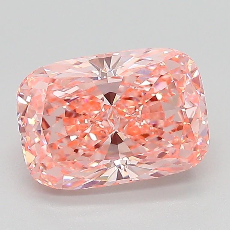 2.02 Ct. Fancy Vivid Pink Cushion Lab Grown Diamond