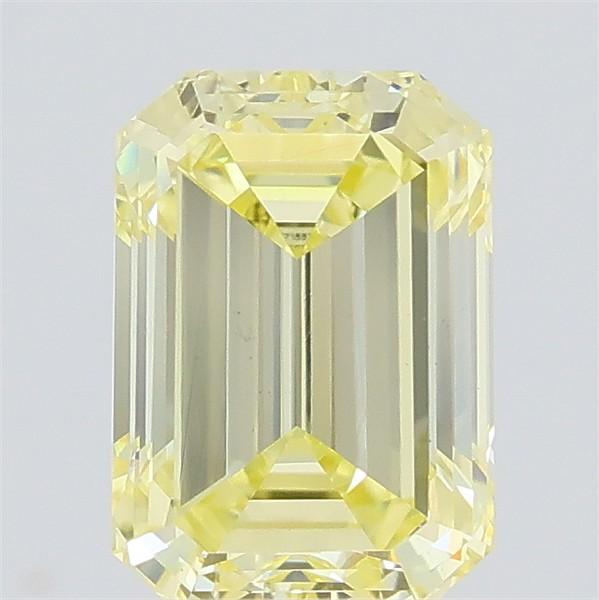 0.78 Ct. Fancy Light Yellow Emerald Lab Grown Diamond