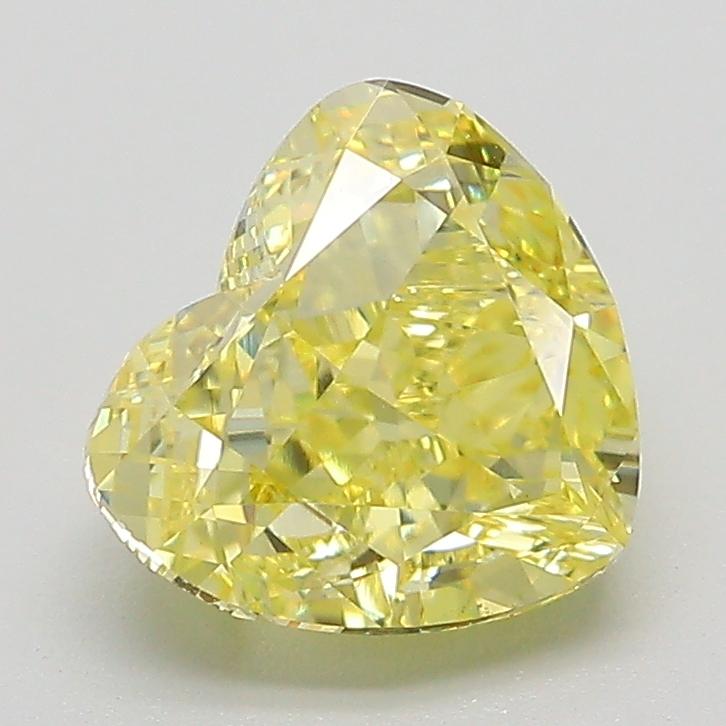 2.09 Ct. Fancy Intense  Yellow Heart Lab Grown Diamond