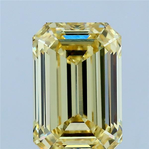 3.10 Ct. Fancy Intense Yellow Emerald Lab Grown Diamond