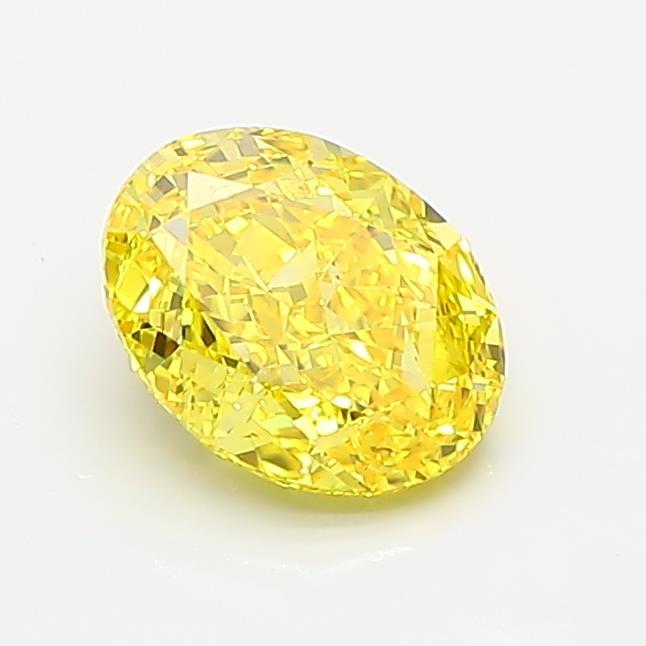 1.14 Ct. Fancy Vivid Yellow Oval Lab Grown Diamond