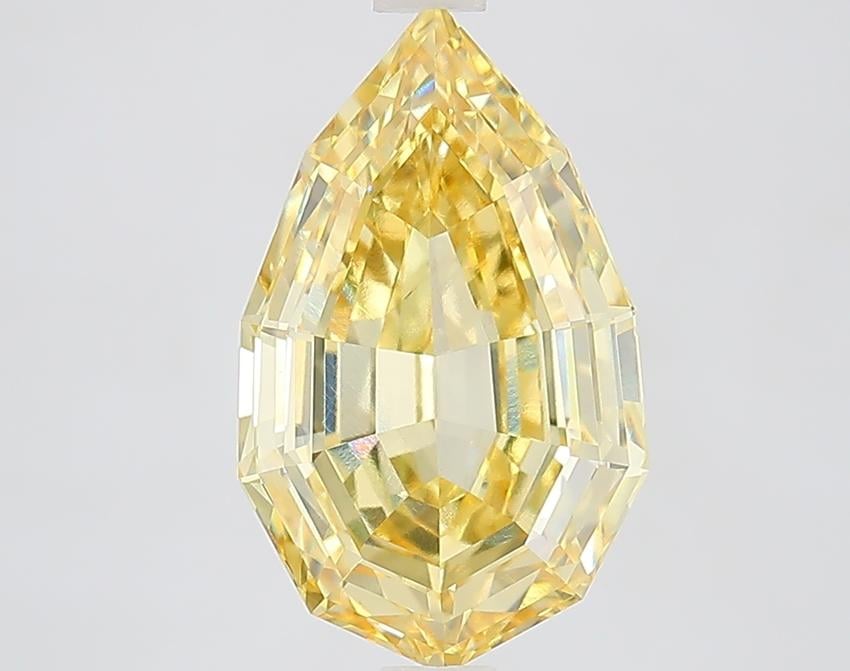 3.52 Ct. Fancy Yellow Pear Lab Grown Diamond