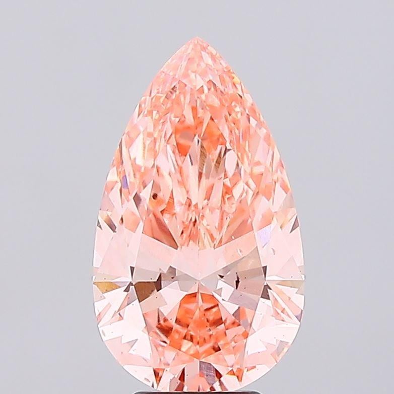5.03 Ct. Fancy Vivid Pink Pear Lab Grown Diamond