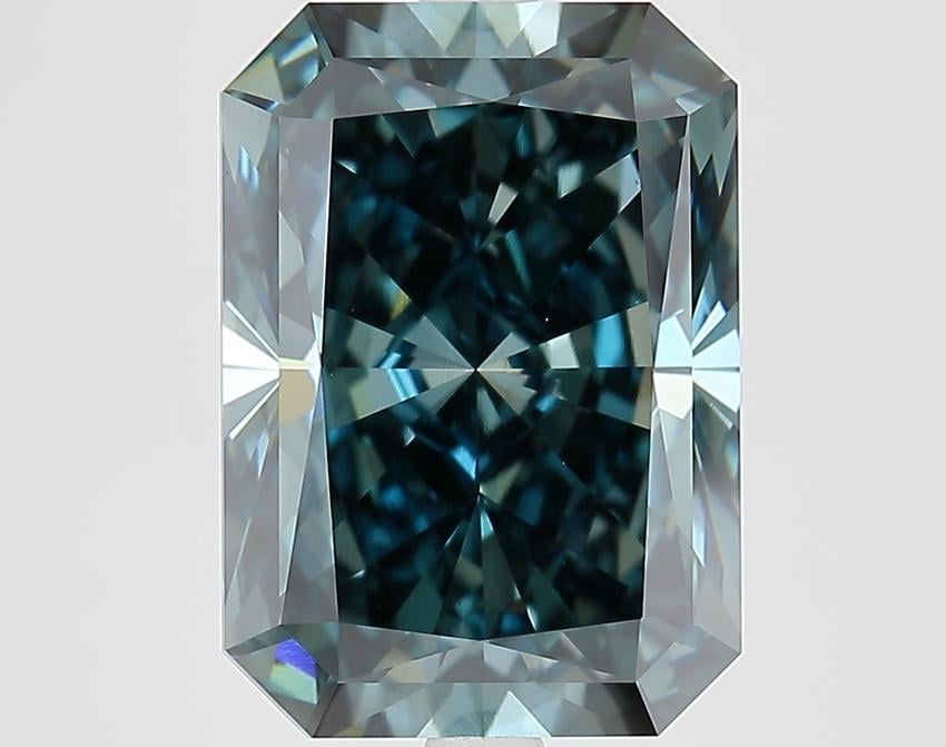 7.08 Ct. Fancy Deep Blue Radiant Lab Grown Diamond
