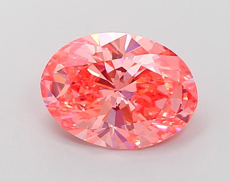 2.28 Ct. Fancy Vivid Pink Oval Lab Grown Diamond