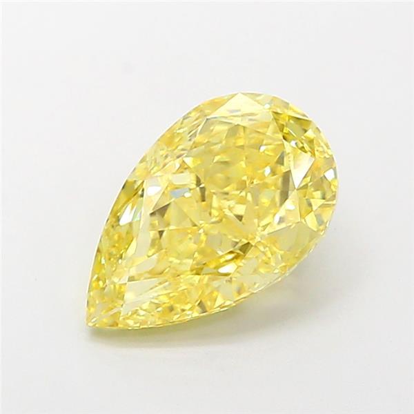 2.38 Ct. Fancy Vivid Yellow Pear Lab Grown Diamond