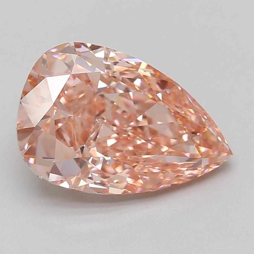 5.04 Ct. Fancy Vivid Pink Pear Lab Grown Diamond