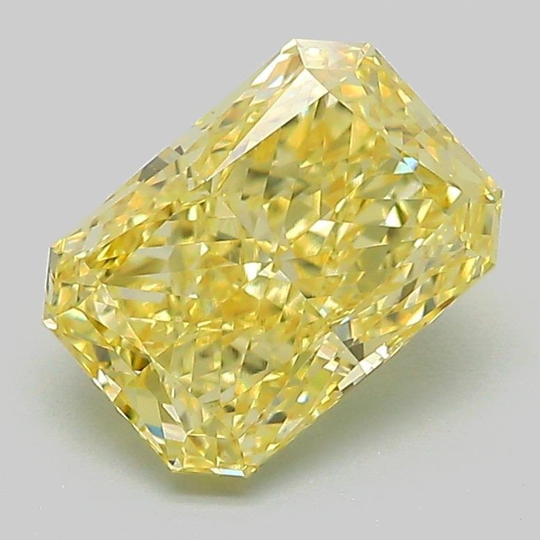 2.02 Ct. Fancy Vivid Yellow Radiant Lab Grown Diamond