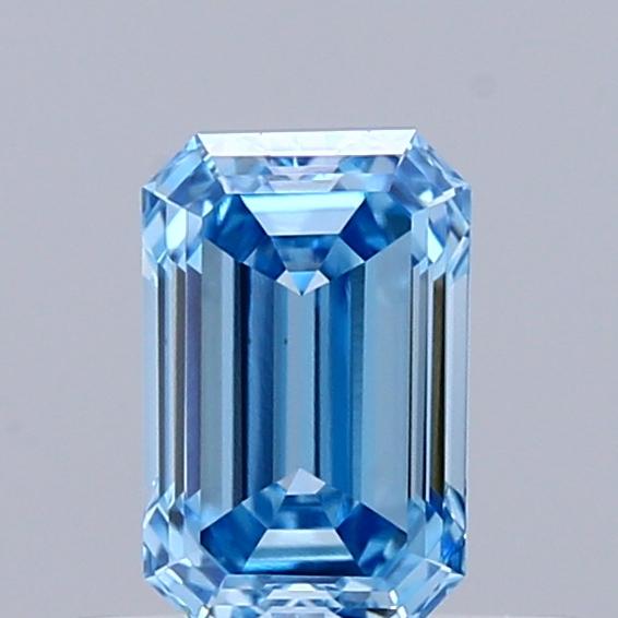 0.57 Ct. Fancy Vivid Blue Emerald Lab Grown Diamond