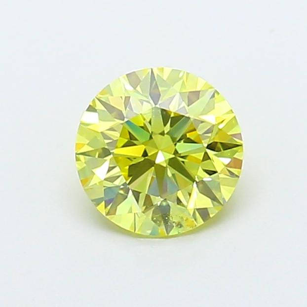 1.01 Ct. Fancy Intense Yellow Round Lab Grown Diamond