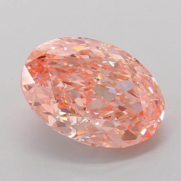 2.52 Ct. Fancy Vivid Pink Oval Lab Grown Diamond