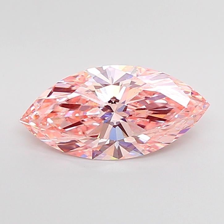 2.01 Ct. Fancy Vivid Pink Marquise Lab Grown Diamond