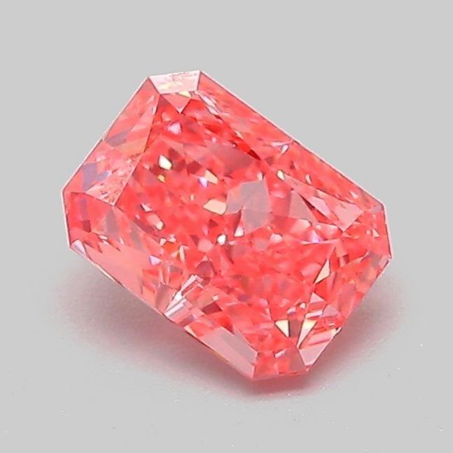 0.82 Ct. Fancy Vivid Pink Radiant Lab Grown Diamond