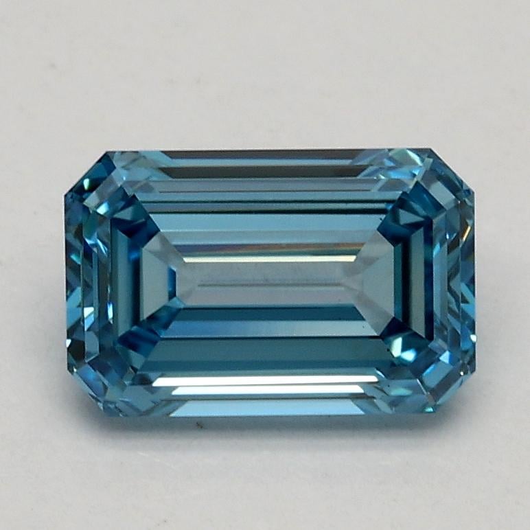 1.03 Ct. Fancy Vivid Blue Emerald Lab Grown Diamond