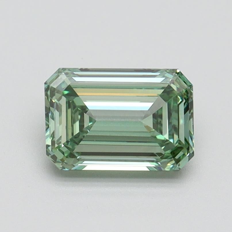1.01 Ct. Fancy Intense Pacific Green Emerald Lab Grown Diamond