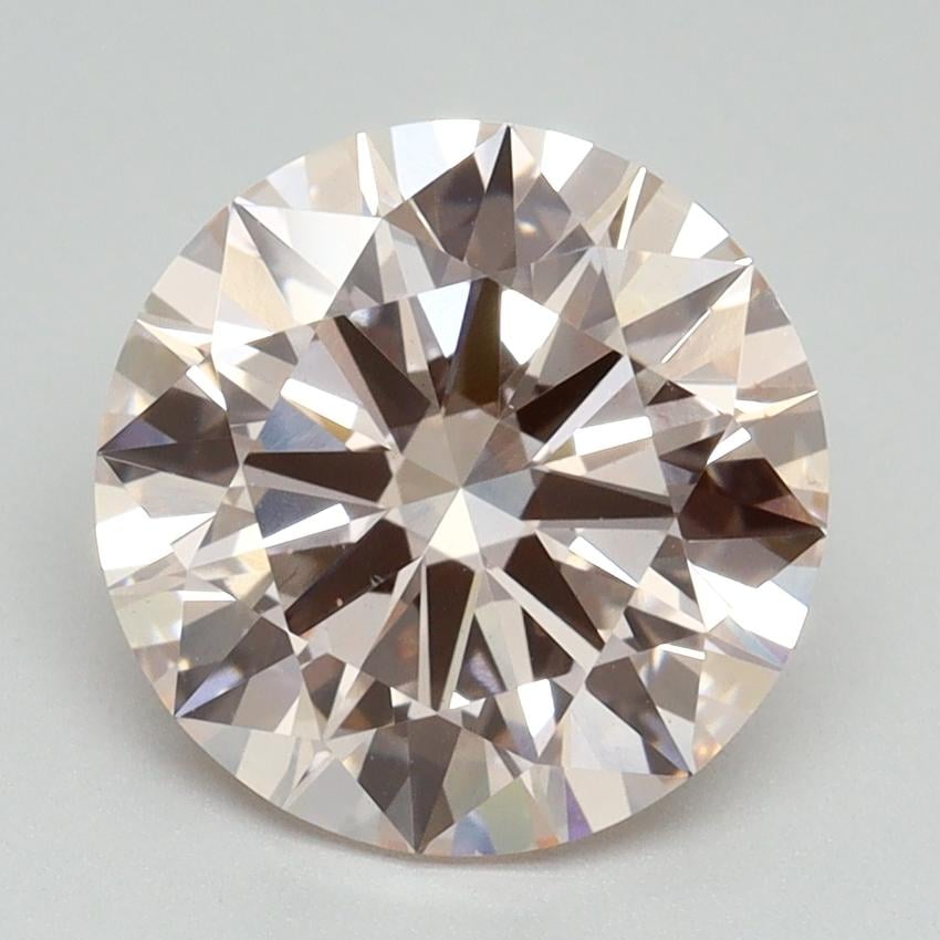 3.10 Ct. Fancy Pink Round Lab Grown Diamond