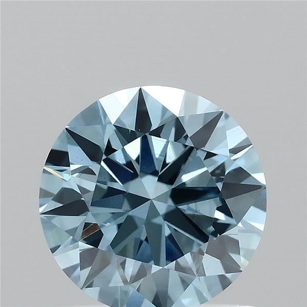 1.12 Ct. Fancy Vivid  Blue Round Lab Grown Diamond