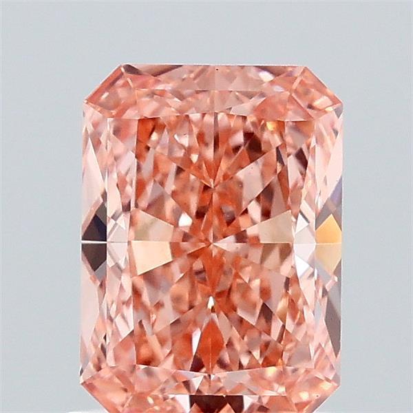 1.20 Ct. Fancy Vivid Orangy Pink Radiant Lab Grown Diamond