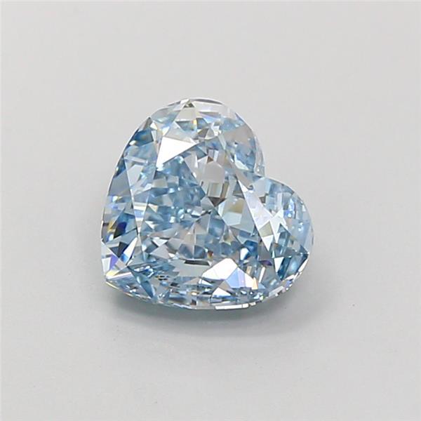 1.63 Ct. Fancy Vivid  Blue Heart Lab Grown Diamond
