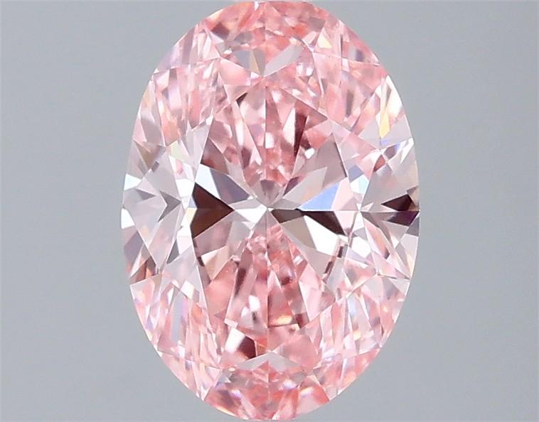 1.46 Ct. Fancy Vivid  Pink Oval Lab Grown Diamond