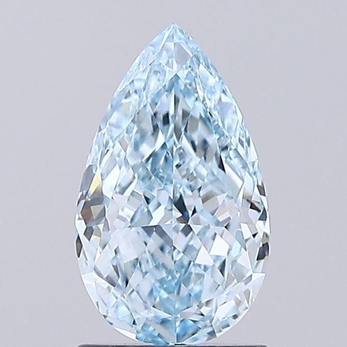 1.53 Ct. Fancy Vivid  Blue Pear Lab Grown Diamond