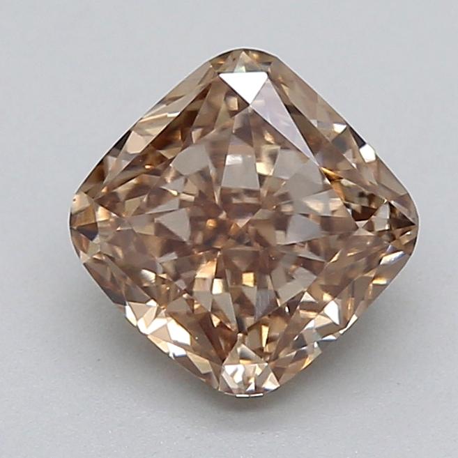 1.09 Ct. Light  Brown Cushion Lab Grown Diamond