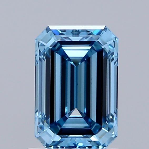 1.38 Ct. Fancy Vivid Blue Emerald Lab Grown Diamond