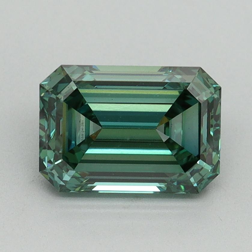 1.73 Ct. Fancy Vivid Green Emerald Lab Grown Diamond