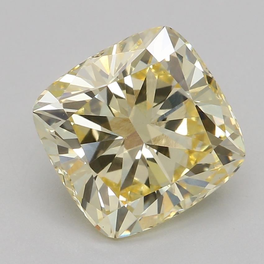2.09 Ct. Fancy Yellow Cushion Lab Grown Diamond