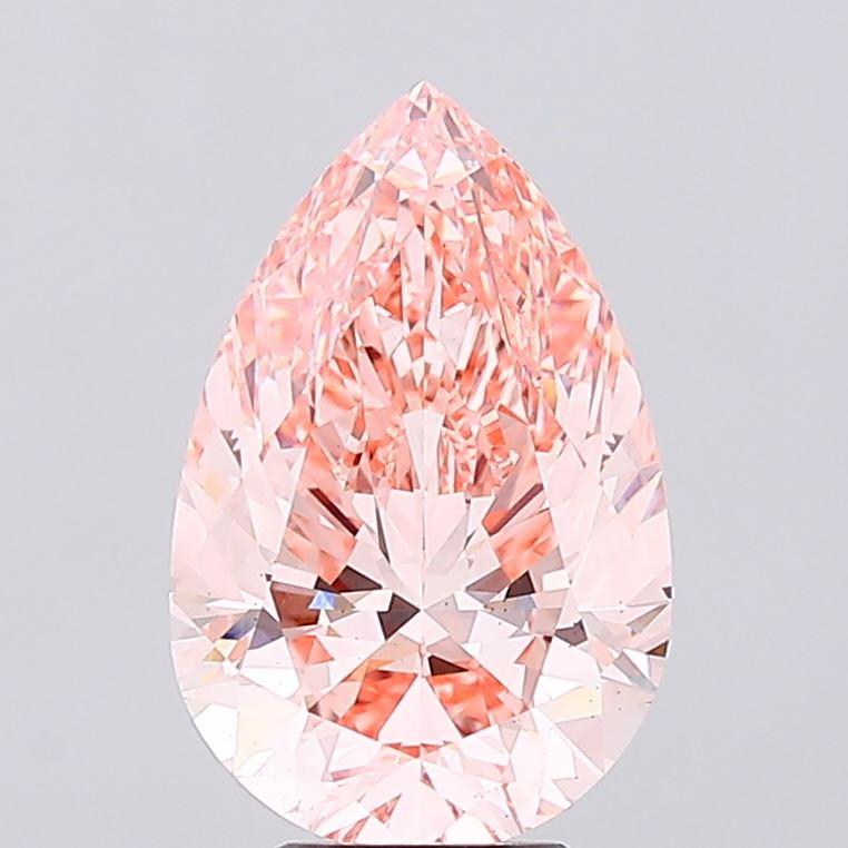 5.35 Ct. Fancy Intense Pink Pear Lab Grown Diamond