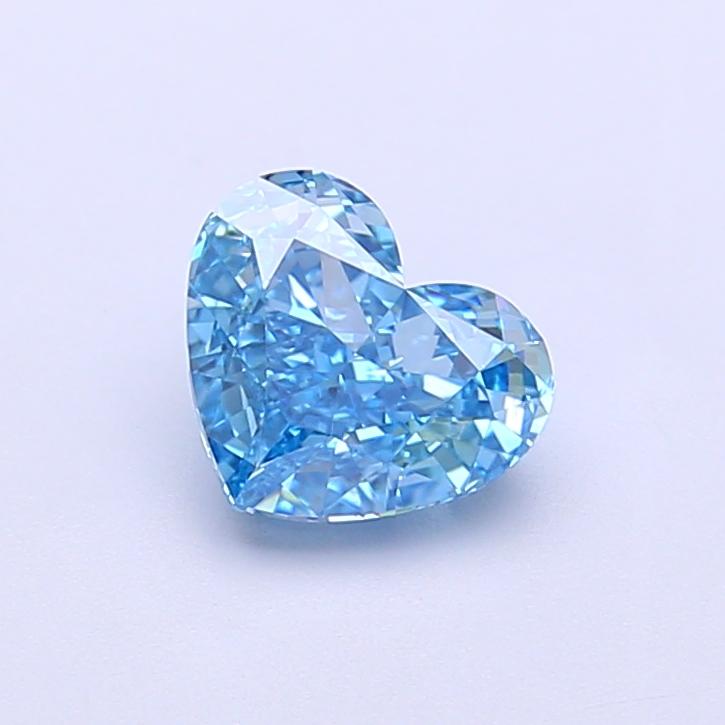 1.01 Ct. Fancy Vivid Blue Heart Lab Grown Diamond
