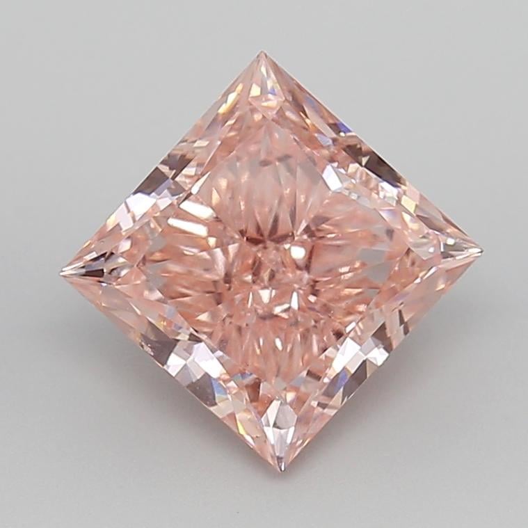 3.40 Ct. Fancy Vivid Pink Princess Lab Grown Diamond