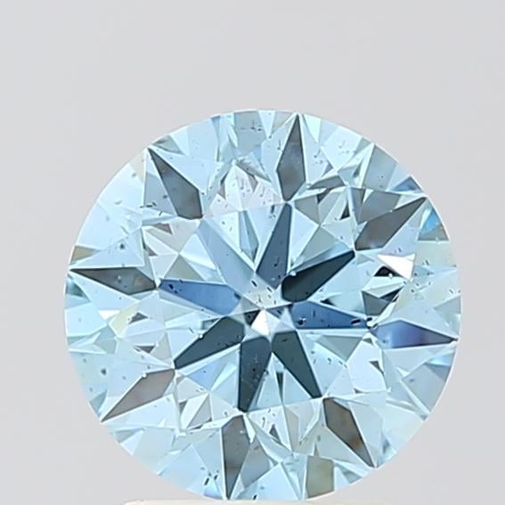 1.89 Ct. Fancy Vivid Blue Round Lab Grown Diamond