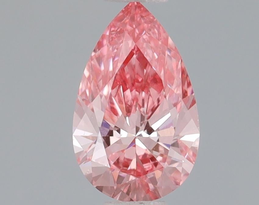 0.46 Ct. Fancy Vivid Pink Pear Lab Grown Diamond