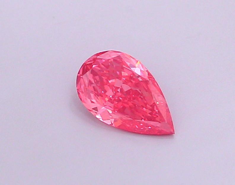 1.01 Ct. Fancy Vivid  Pink Pear Lab Grown Diamond