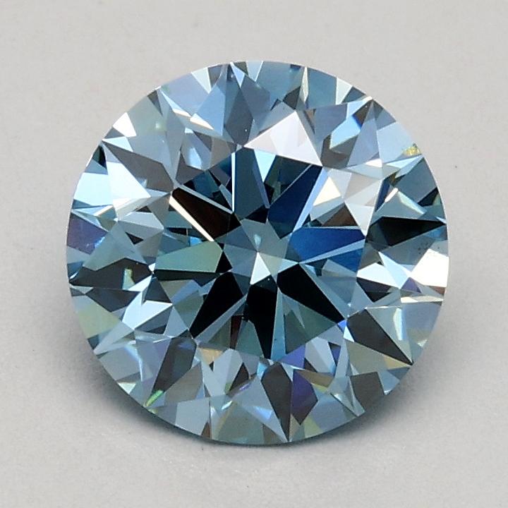 1.07 Ct. Fancy Intense Blue Round Lab Grown Diamond