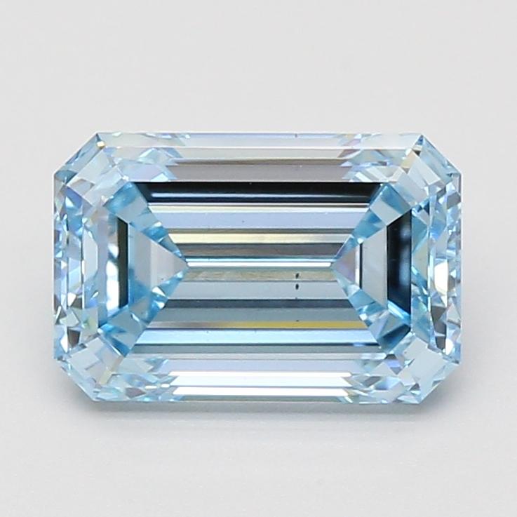 3.00 Ct. Fancy Vivid Blue Emerald Lab Grown Diamond
