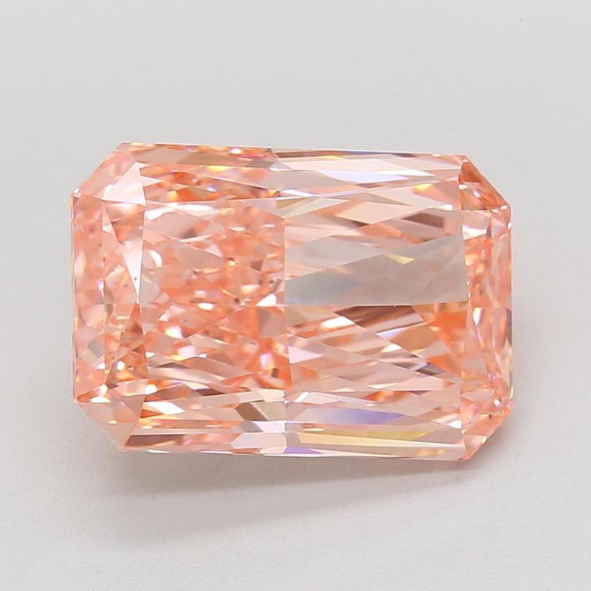 8.10 Ct. Fancy Vivid Pink Radiant Lab Grown Diamond