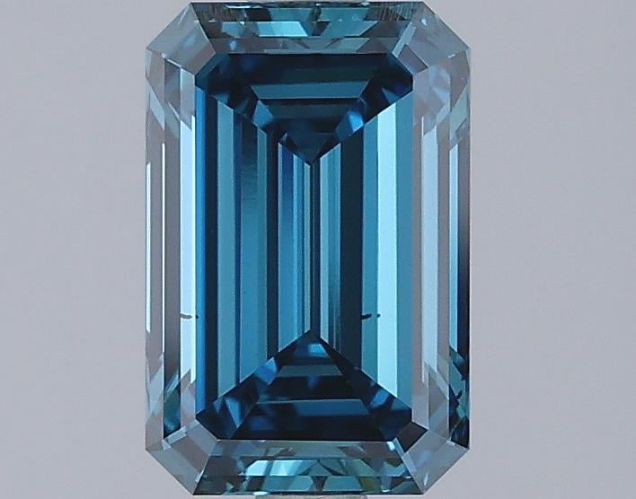 1.45 Ct. Fancy Vivid Blue Emerald Lab Grown Diamond