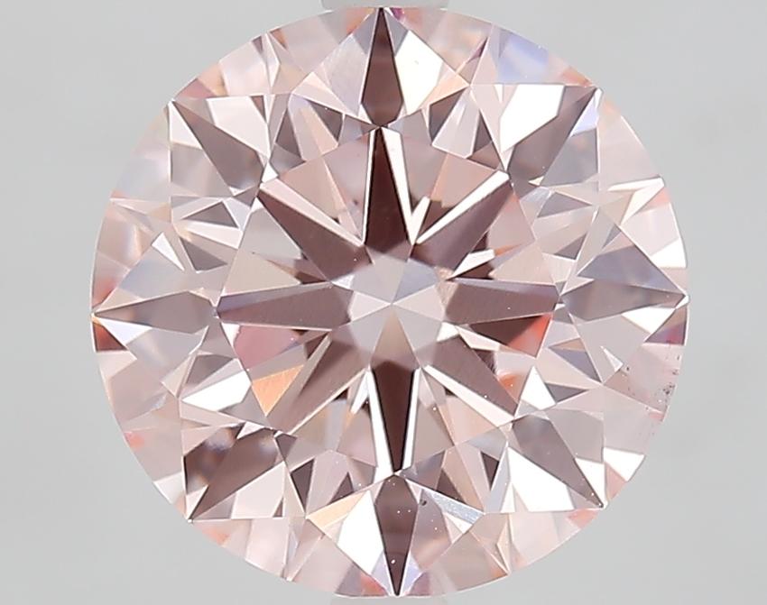 4.33 Ct. Fancy Vivid Pink Round Lab Grown Diamond