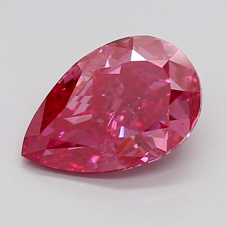 2.54 Ct. Fancy Vivid  Pink Pear Lab Grown Diamond