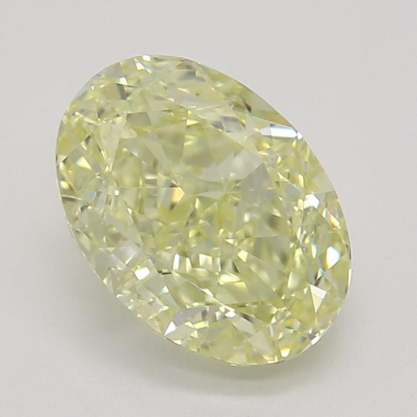 1.02 Ct. Fancy Light Yellow Oval Diamond